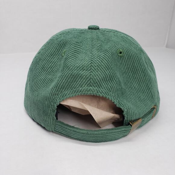 Fernway 5 Panel Snapback Cap Mens One Size Green Corduroy Hat Embroidered Casual - Picture 6 of 11